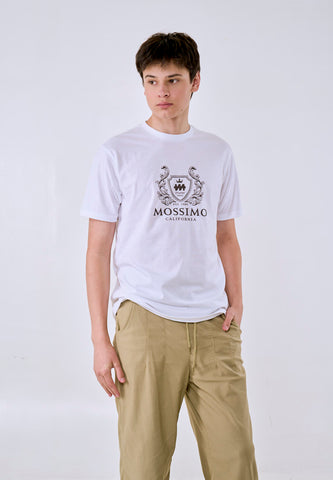 Mossimo Men's White California Logo Classic Fit Tee
