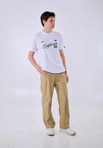 Mossimo Men's White California 86 Graphic Classic Fit Tee
