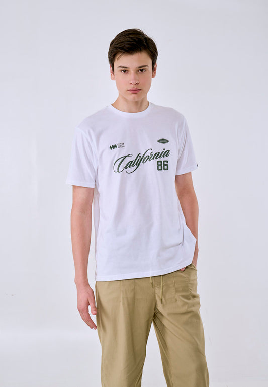 Mossimo Men's White California 86 Graphic Classic Fit Tee