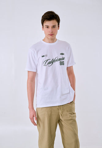 Mossimo Men's White California 86 Graphic Classic Fit Tee
