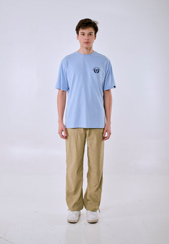 Mossimo Men's Blue Flocking Logo Comfort Fit Tee