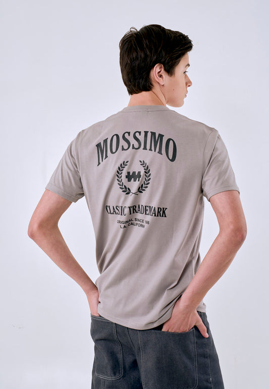 Mossimo Men's Ash Gray Classic Fit Tee w/ Back Print