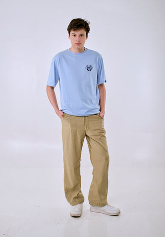 Mossimo Men's Blue Flocking Logo Comfort Fit Tee