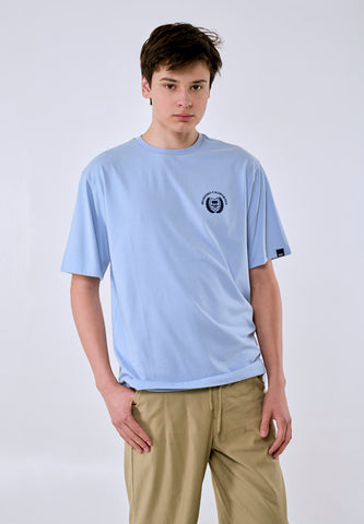 Mossimo Men's Blue Flocking Logo Comfort Fit Tee