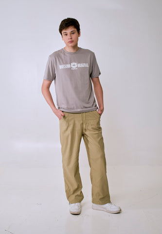 Mossimo Men's Ash Gray Suedex Logo Classic Fit Tee