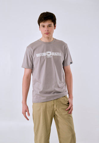 Mossimo Men's Ash Gray Suedex Logo Classic Fit Tee