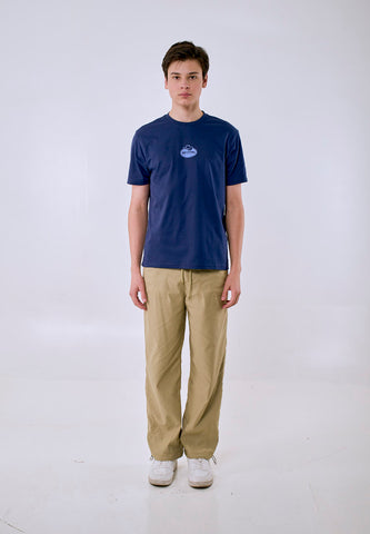 Mossimo Men's Navy Basic Logo Classic Fit Tee