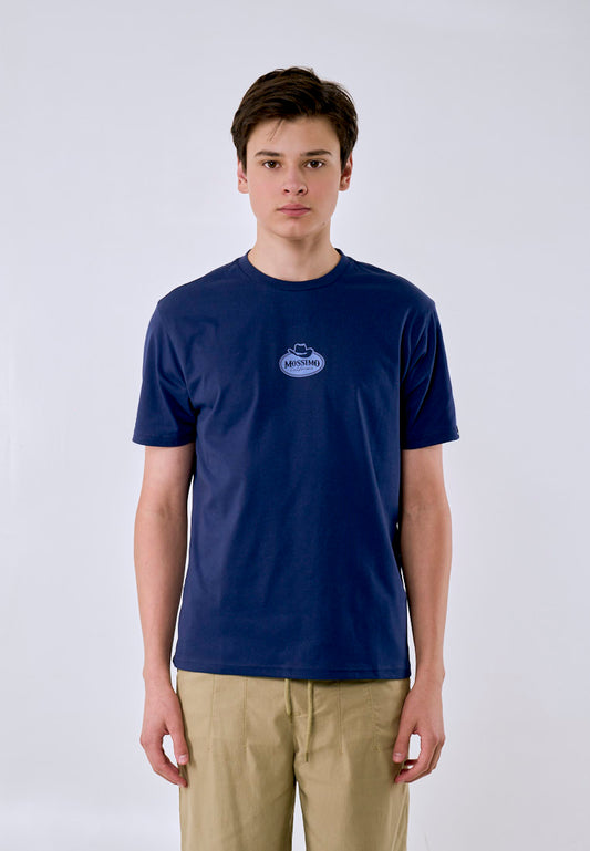 Mossimo Men's Navy Basic Logo Classic Fit Tee