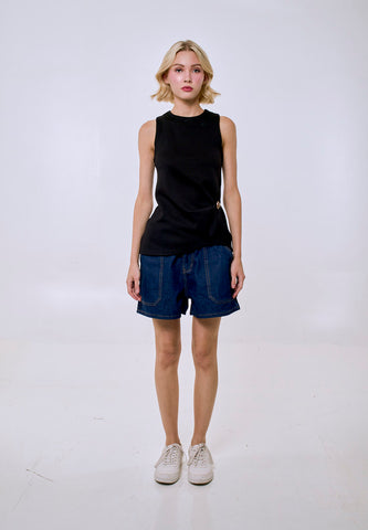 Mossimo Women's Black Halter Tank Top