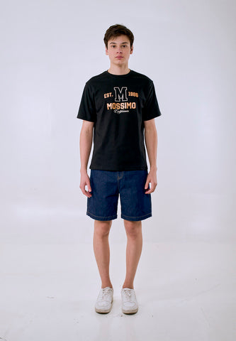 Mossimo Men's Black Est. 1986 Graphic Comfort Fit Tee
