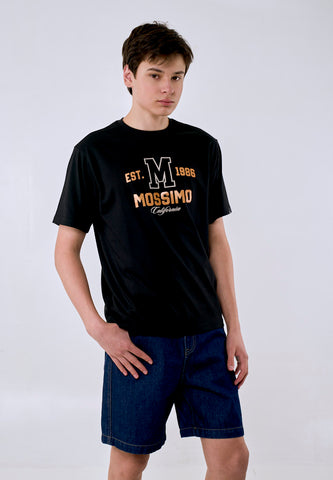 Mossimo Men's Black Est. 1986 Graphic Comfort Fit Tee