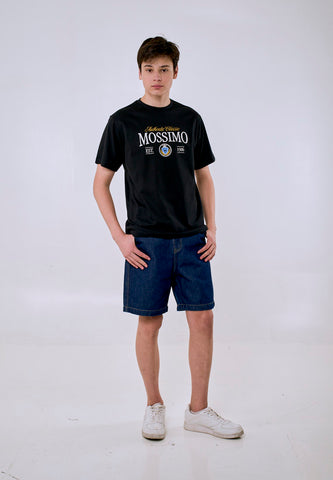 Mossimo Men's Black Authentic Classic 1986 Graphic Comfort Fit Tee