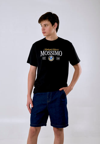 Mossimo Men's Black Authentic Classic 1986 Graphic Comfort Fit Tee