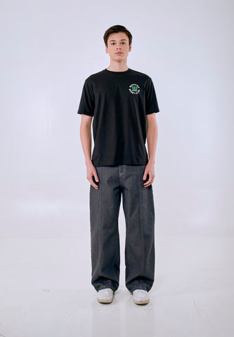 Mossimo Men's Black Sport Club Logo Comfort Fit Tee