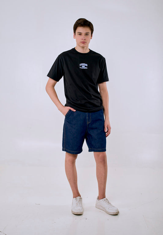 Mossimo Men's Black Metallic 1986 Urban Fit Tee