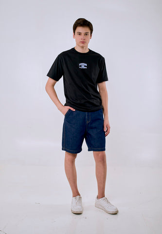 Mossimo Men's Black Metallic 1986 Urban Fit Tee