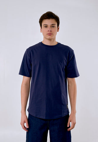 Mossimo Elio Navy Blue Classic Fit Tee