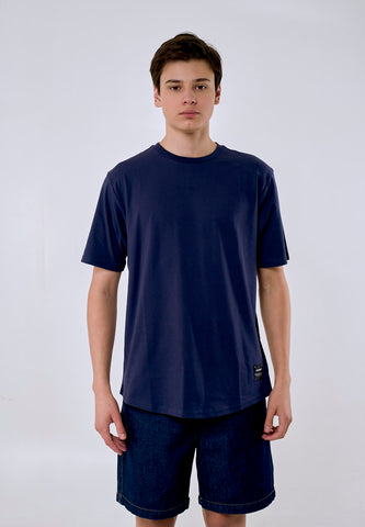 Mossimo Elio Navy Blue Classic Fit Tee