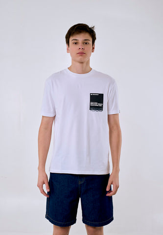 Mossimo Farnell White Unisex Tee