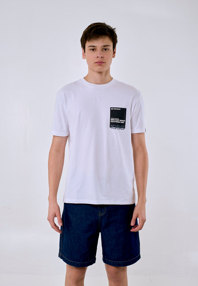 Mossimo Farnell White Unisex Tee