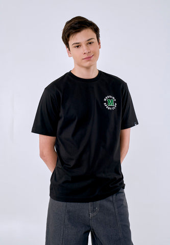 Mossimo Men's Black Sport Club Logo Comfort Fit Tee