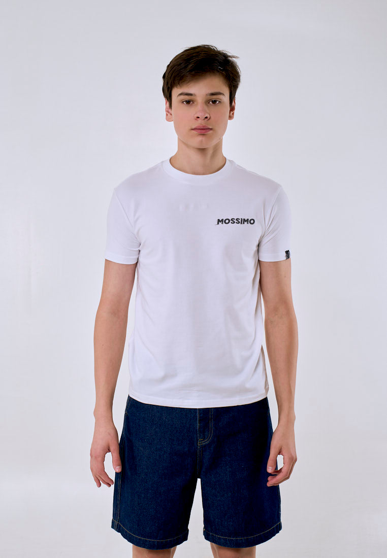 Mossimo Zeke White Unisex Fit Tee