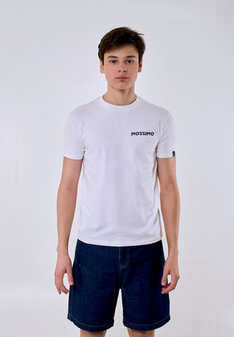 Mossimo Zeke White Unisex Fit Tee