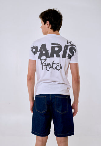 Mossimo Zeke White Unisex Fit Tee
