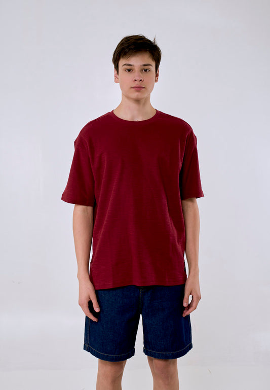 Mossimo Julian Maroon Modern Fit Tee
