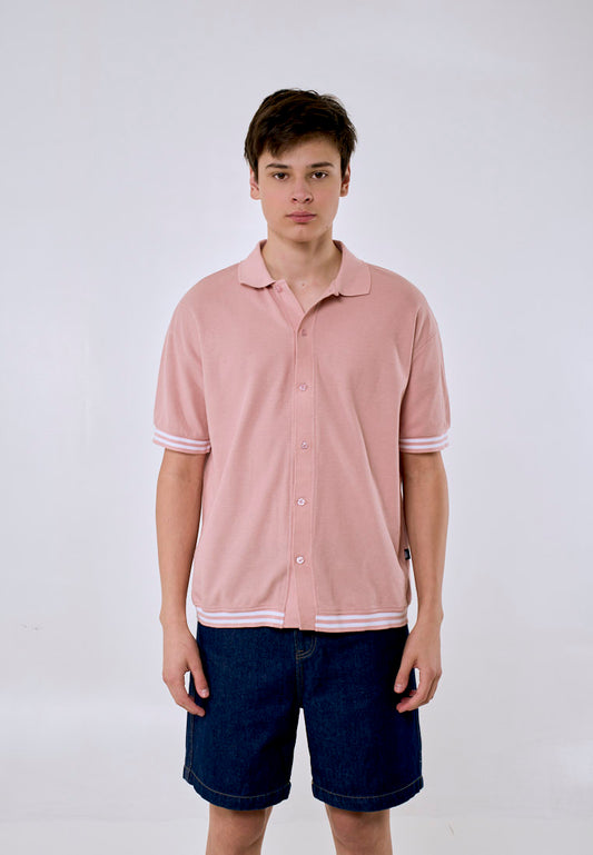 Mossimo Felix Pink Urban Polo Shirt For Men