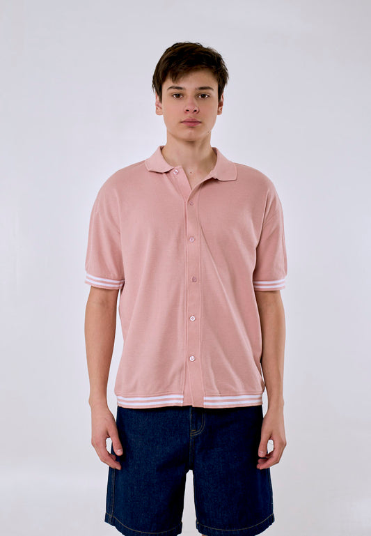 Mossimo Felix Pink Urban Polo Shirt For Men