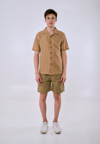 Mossimo Men's Khaki Fashion Boxy Polo Shirt