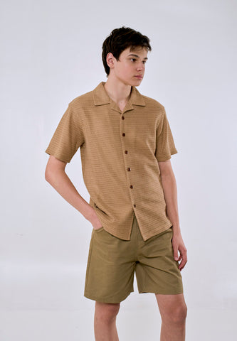 Mossimo Men's Khaki Fashion Boxy Polo Shirt