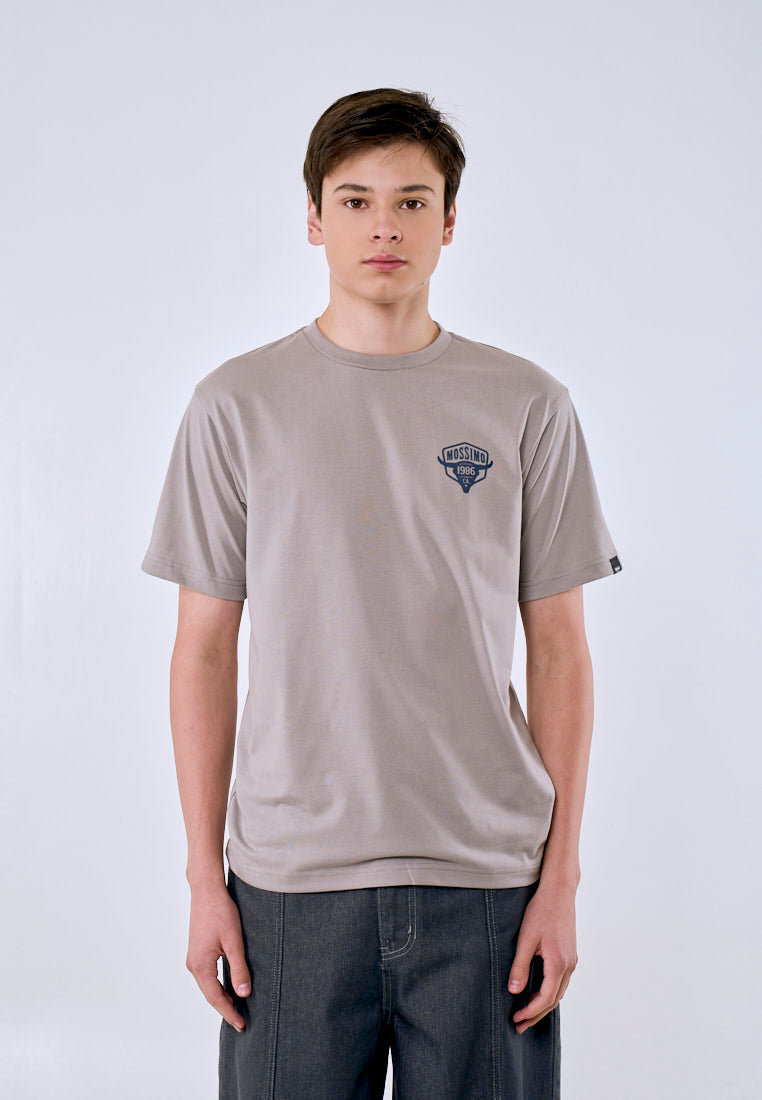Mossimo Men's Ash Gray 1986 CA Small Graphic Classic Fit Tee