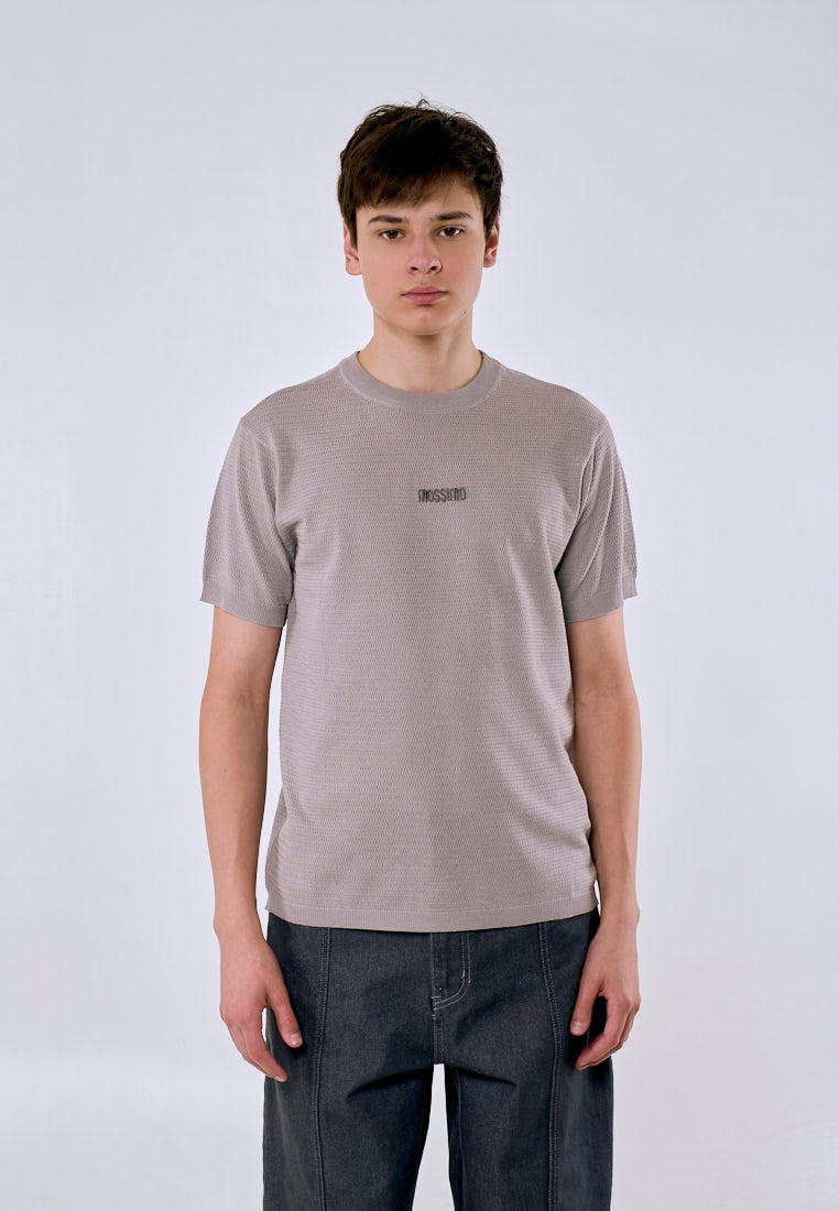 Mossimo Men's Gray 3D Embroidered Logo Fashion Classic Top