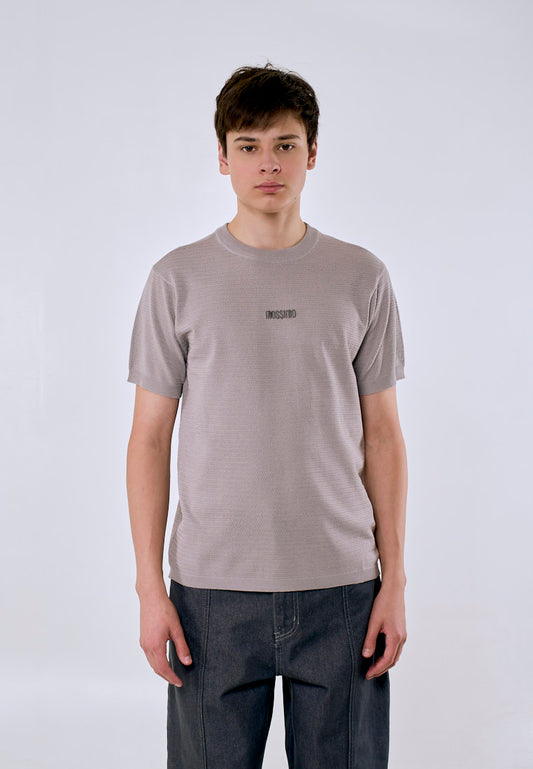 Mossimo Men's Gray 3D Embroidered Logo Fashion Classic Top