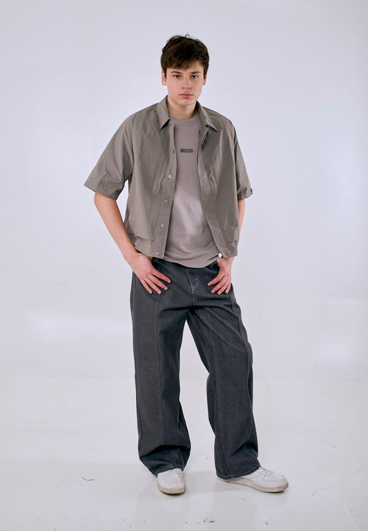 Mossimo Men's Dark Gray Modified Tailored Fit Top