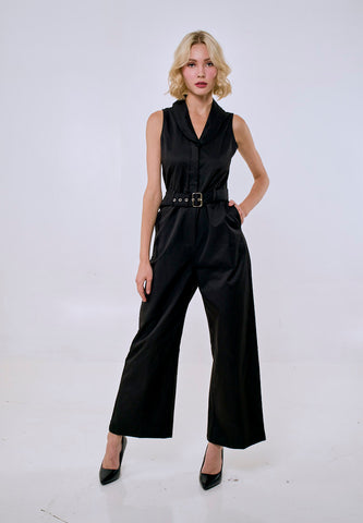 Mossimo Women's Black Belted Jumpsuit