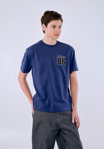 Mossimo Men's Navy Varsity 86 Graphic Comfort Fit Tee