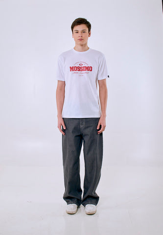 Mossimo Men's White Atlethic Dept Graphic Classic Fit Tee