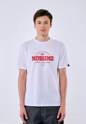 Mossimo Men's White Atlethic Dept Graphic Classic Fit Tee