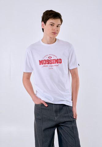 Mossimo Men's White Atlethic Dept Graphic Classic Fit Tee