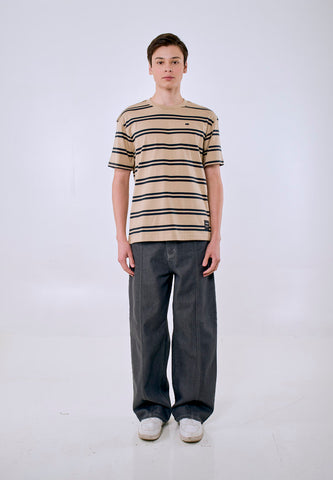 Mossimo Men's Stripes w/ Embroidery Logo Regular Fit Tee