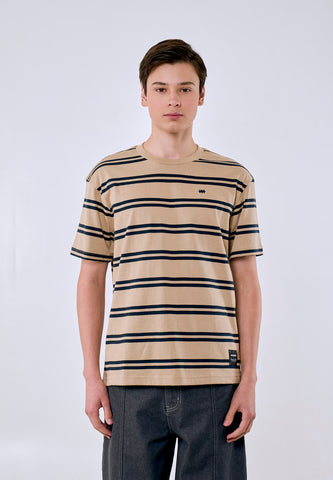 Mossimo Men's Stripes w/ Embroidery Logo Regular Fit Tee