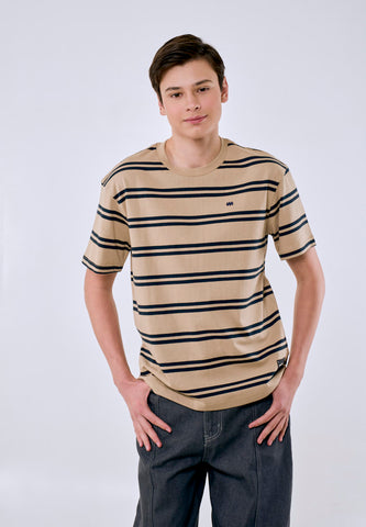 Mossimo Men's Stripes w/ Embroidery Logo Regular Fit Tee