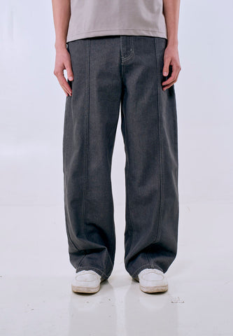 Mossimo Men's Black Baggy Fit Faded Denim Jeans