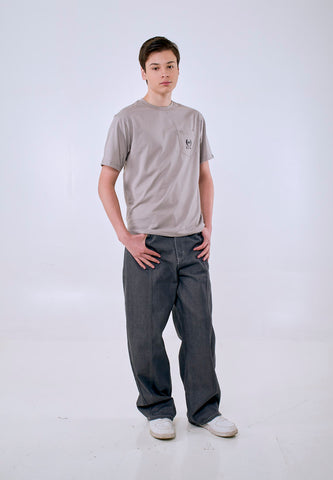 Mossimo Men's Black Baggy Fit Faded Denim Jeans