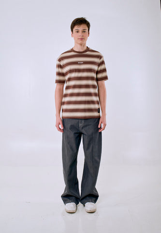 Mossimo Men's Stripes Premium Logo Regular Fit Tee