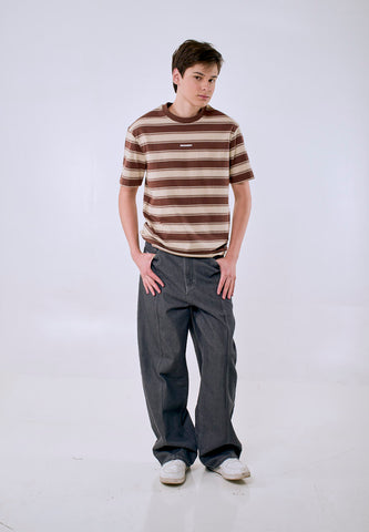 Mossimo Men's Stripes Premium Logo Regular Fit Tee