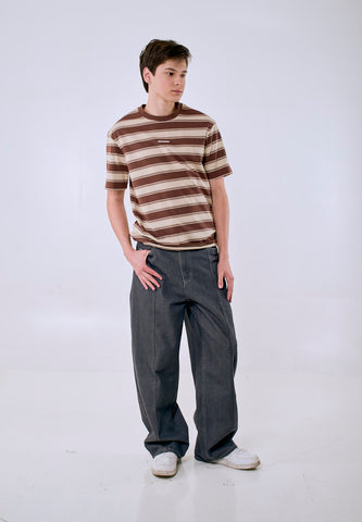 Mossimo Men's Stripes Premium Logo Regular Fit Tee